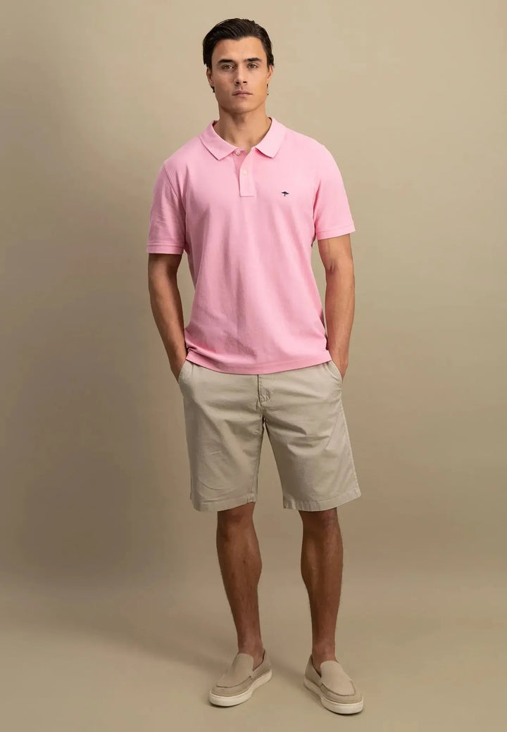 fynch-hatton-Premium Cotton Polo Shirt Peony