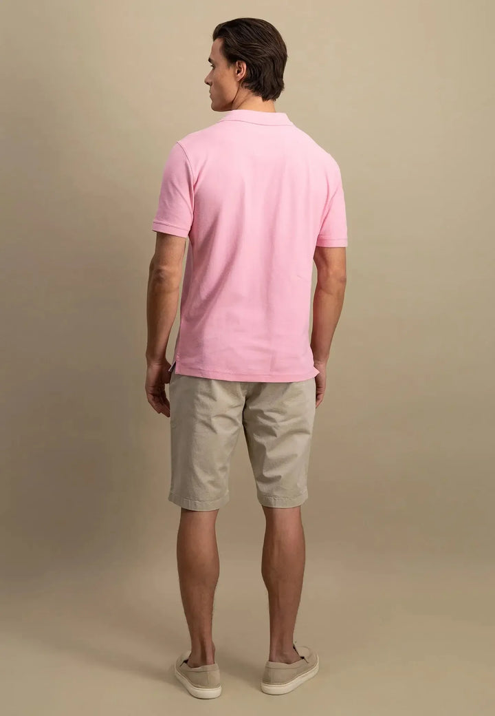 fynch-hatton-Premium Cotton Polo Shirt Peony
