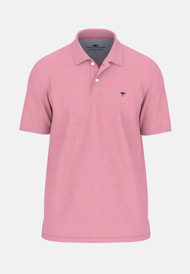 fynch-hatton-Premium Cotton Polo Shirt Peony