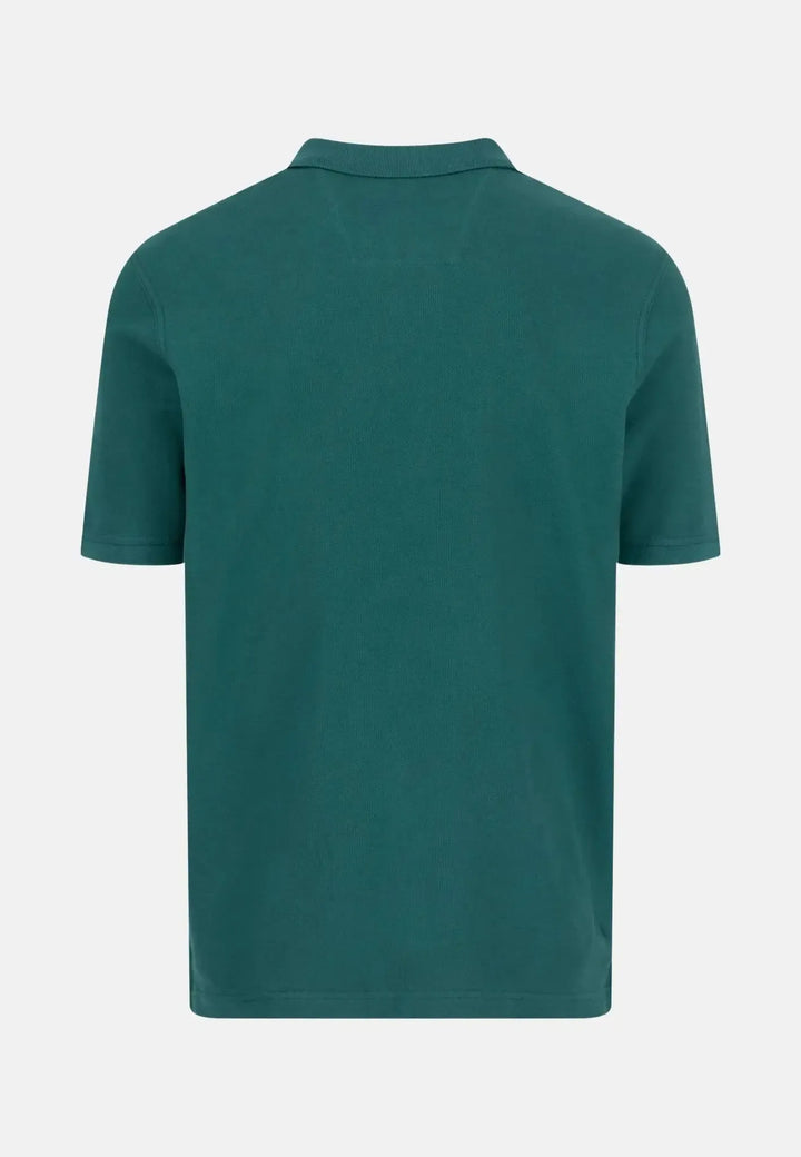 fynch-hatton-Premium Cotton Polo Shirt Pine Green