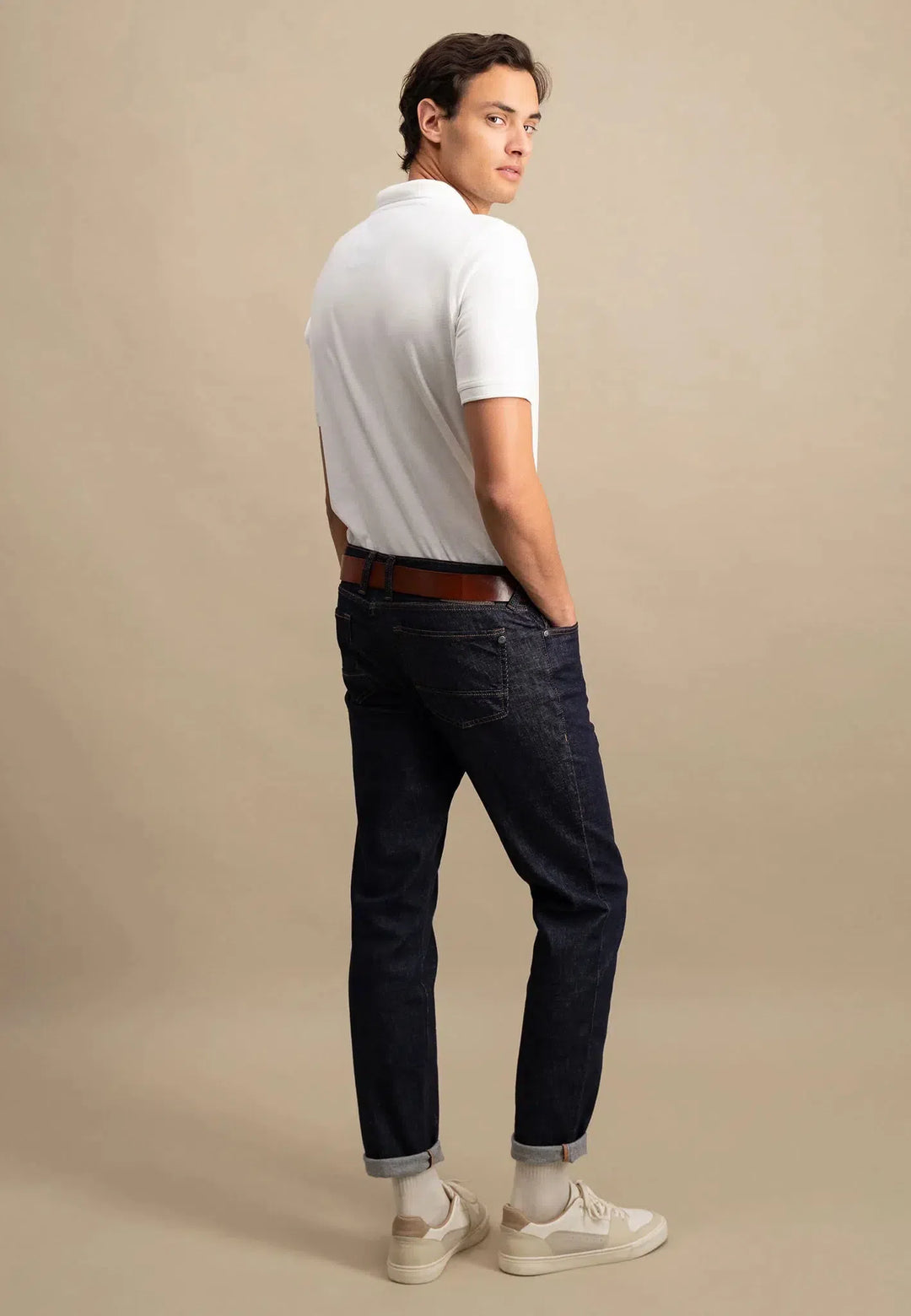 fynch-hatton-Premium Cotton Polo Shirt White