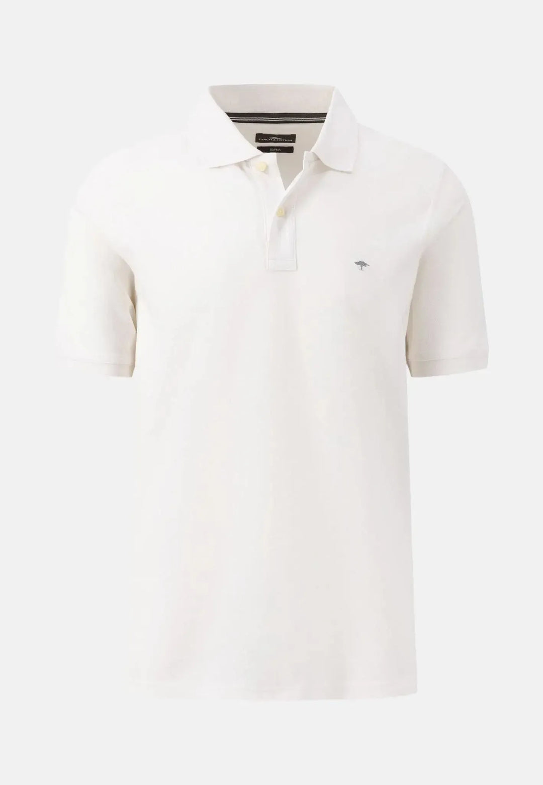 fynch-hatton-Premium Cotton Polo Shirt White