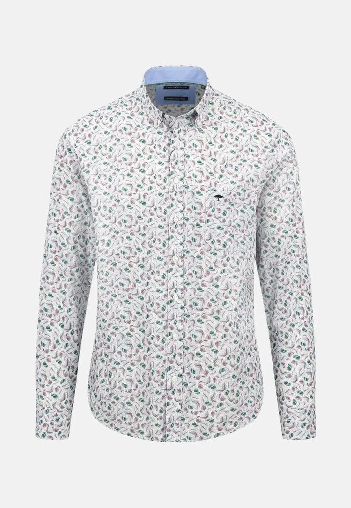 fynch-hatton-Premium Flowers Print Shirt Pale Blush