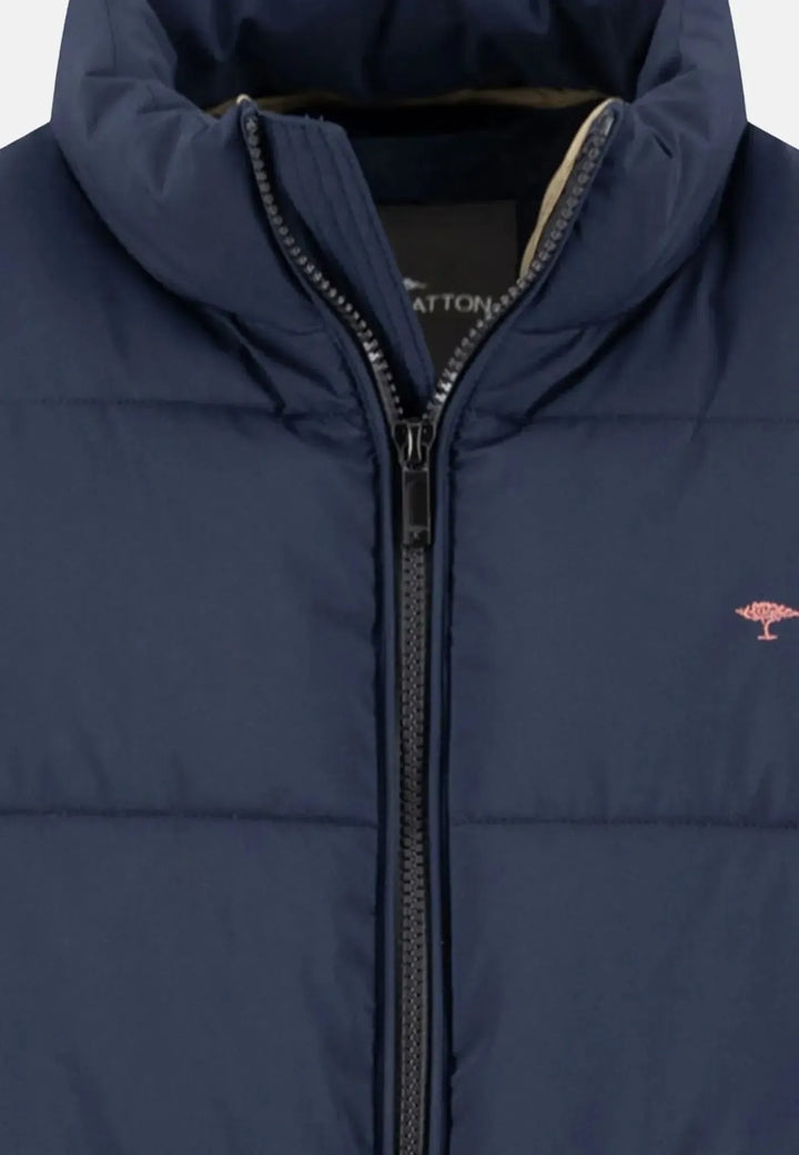 fynch-hatton-Puffer Gilet Vest Dark Navy