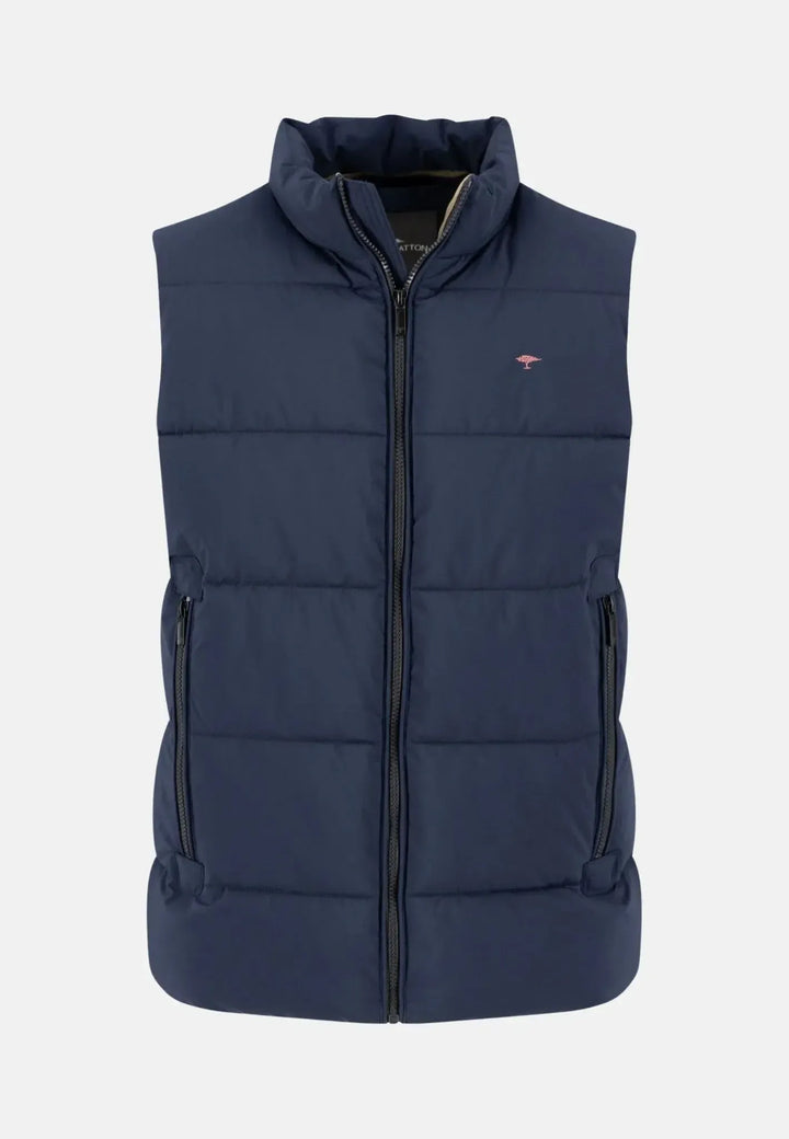 fynch-hatton-Puffer Gilet Vest Dark Navy