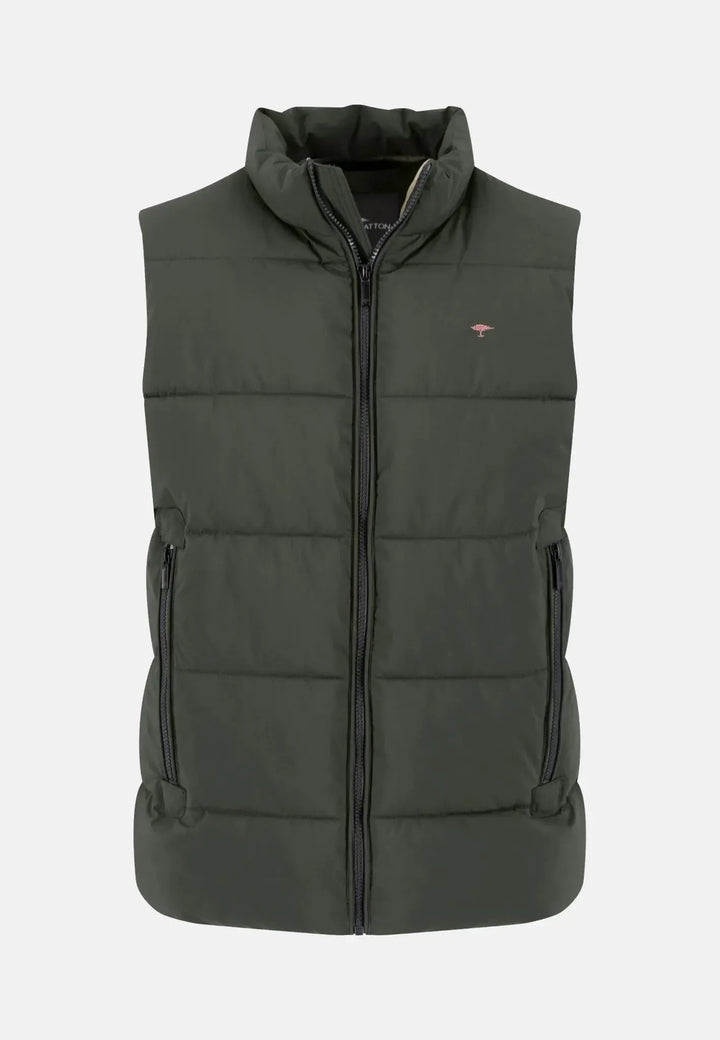 fynch-hatton-Puffer Gilet Vest Dusty Forest