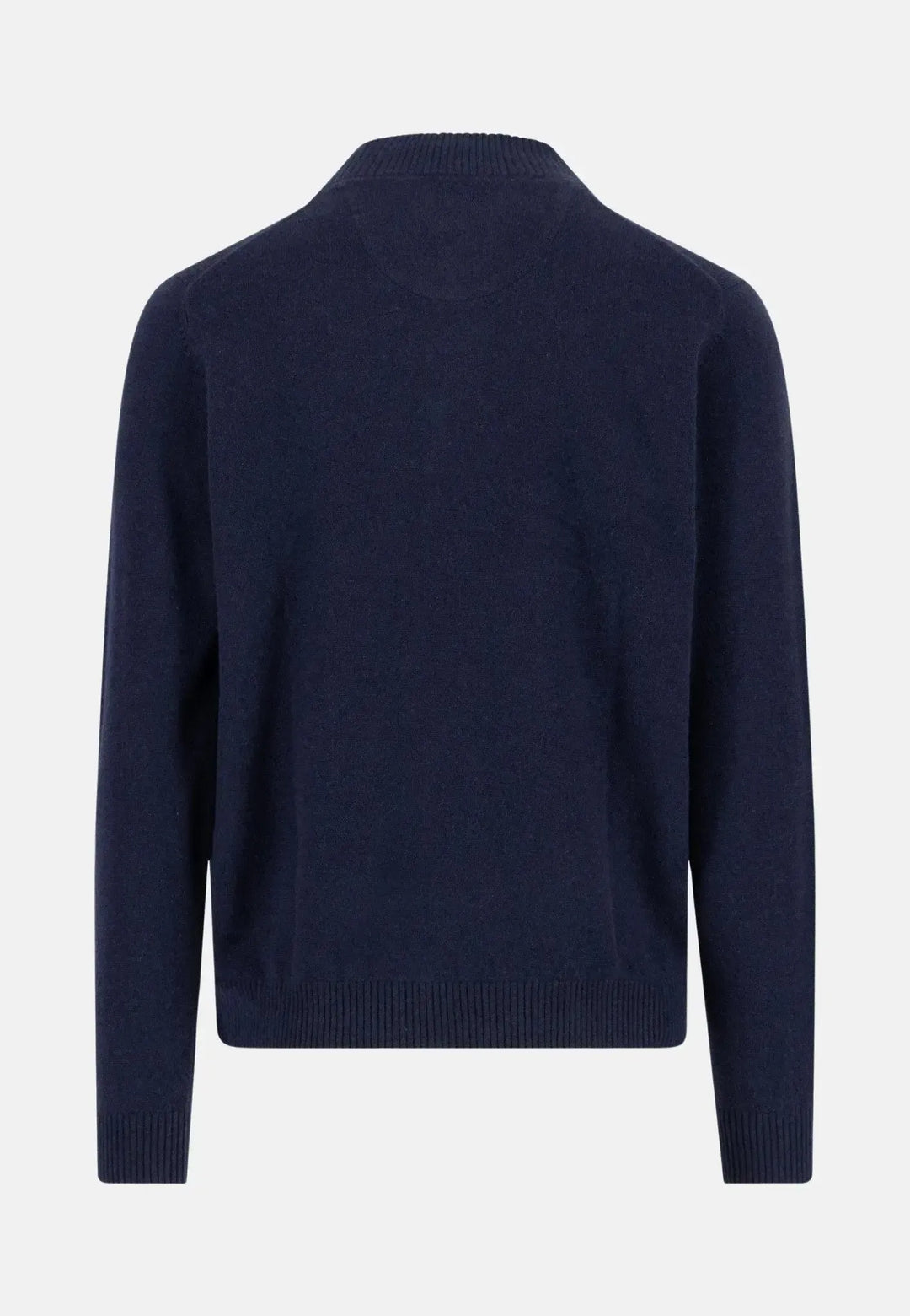 fynch-hatton-Pure Cashmere 1/4 Zip Knit Navy
