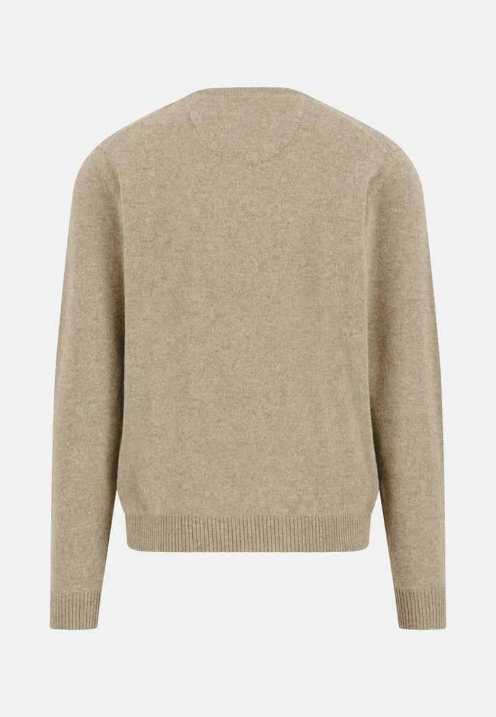 fynch-hatton-Pure Cashmere Crewneck Knit Light Taupe