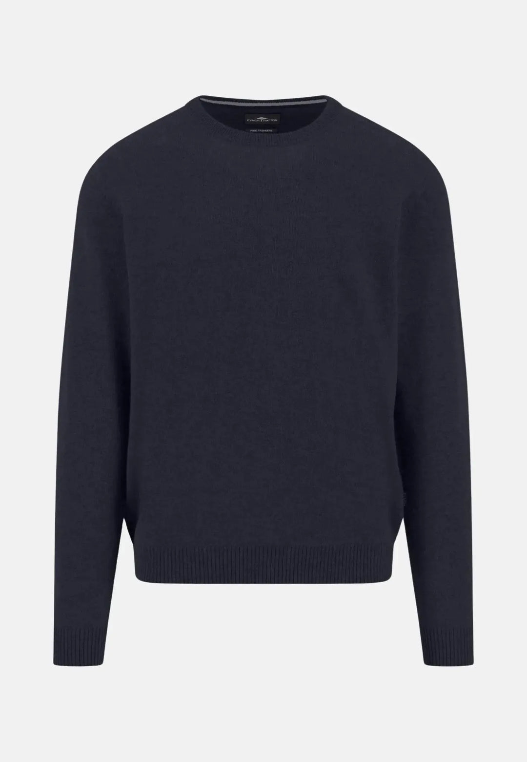 fynch-hatton-Pure Cashmere Crewneck Knit Navy