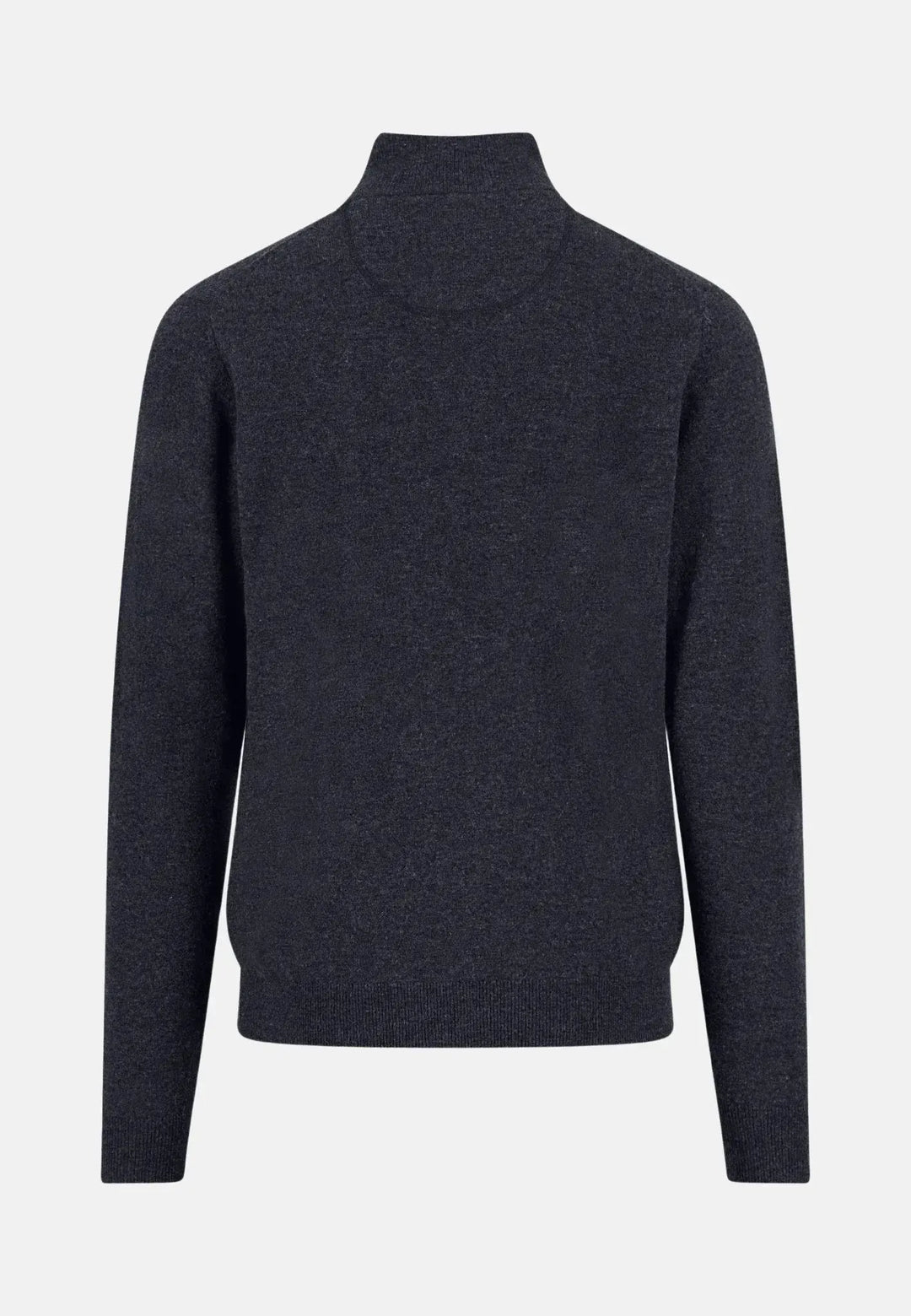 fynch-hatton-Pure Lambswool 1/4 Zip Knit Navy