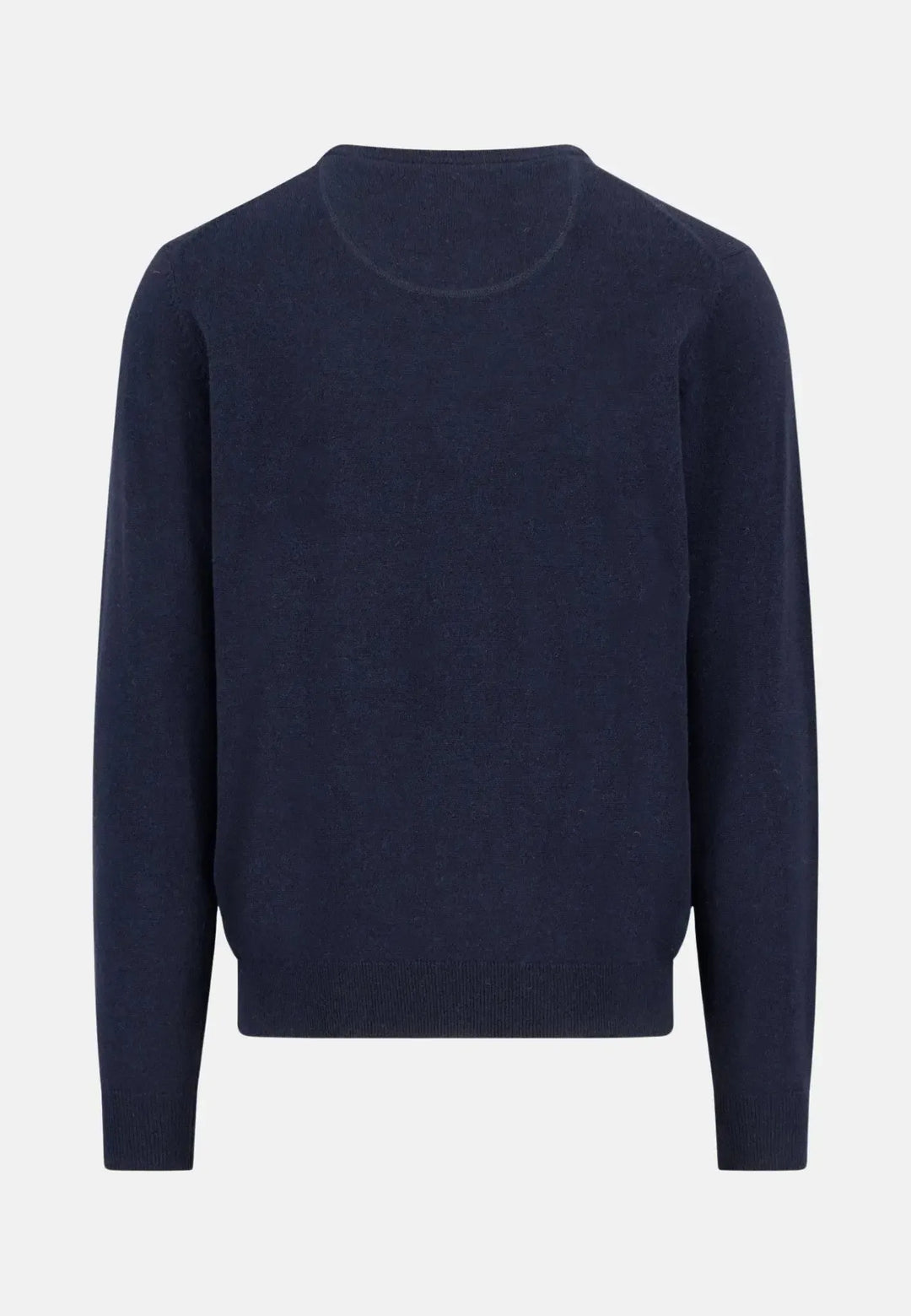 fynch-hatton-Pure Lambswool Crewneck Knit Navy