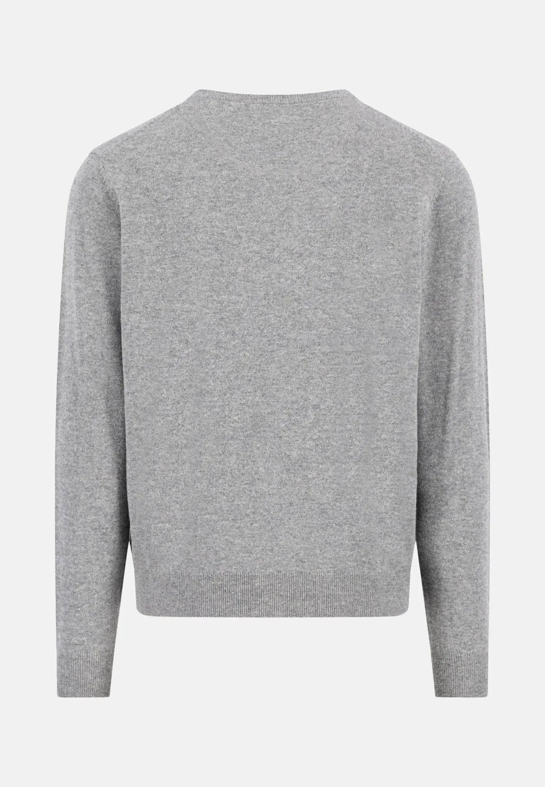 fynch-hatton-Pure Lambswool Crewneck Knit Steel