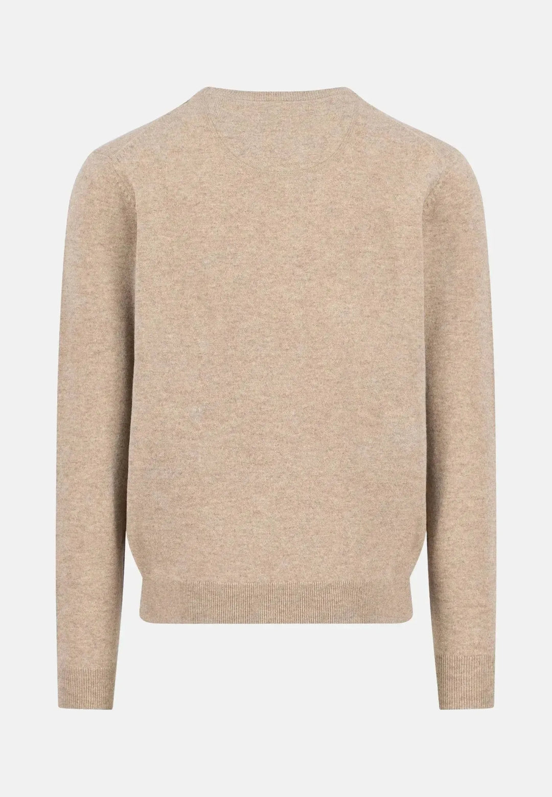 fynch-hatton-Pure Lambswool Crewneck Knit Taupe