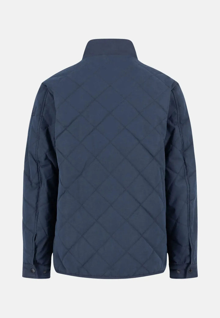 fynch-hatton-Quilted Field Jacket Dark Navy