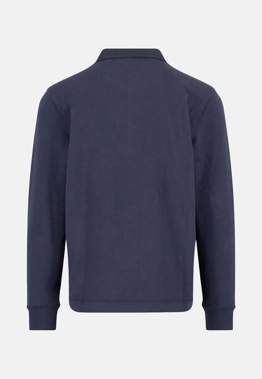 fynch-hatton-Rugby Collar Sweat Navy