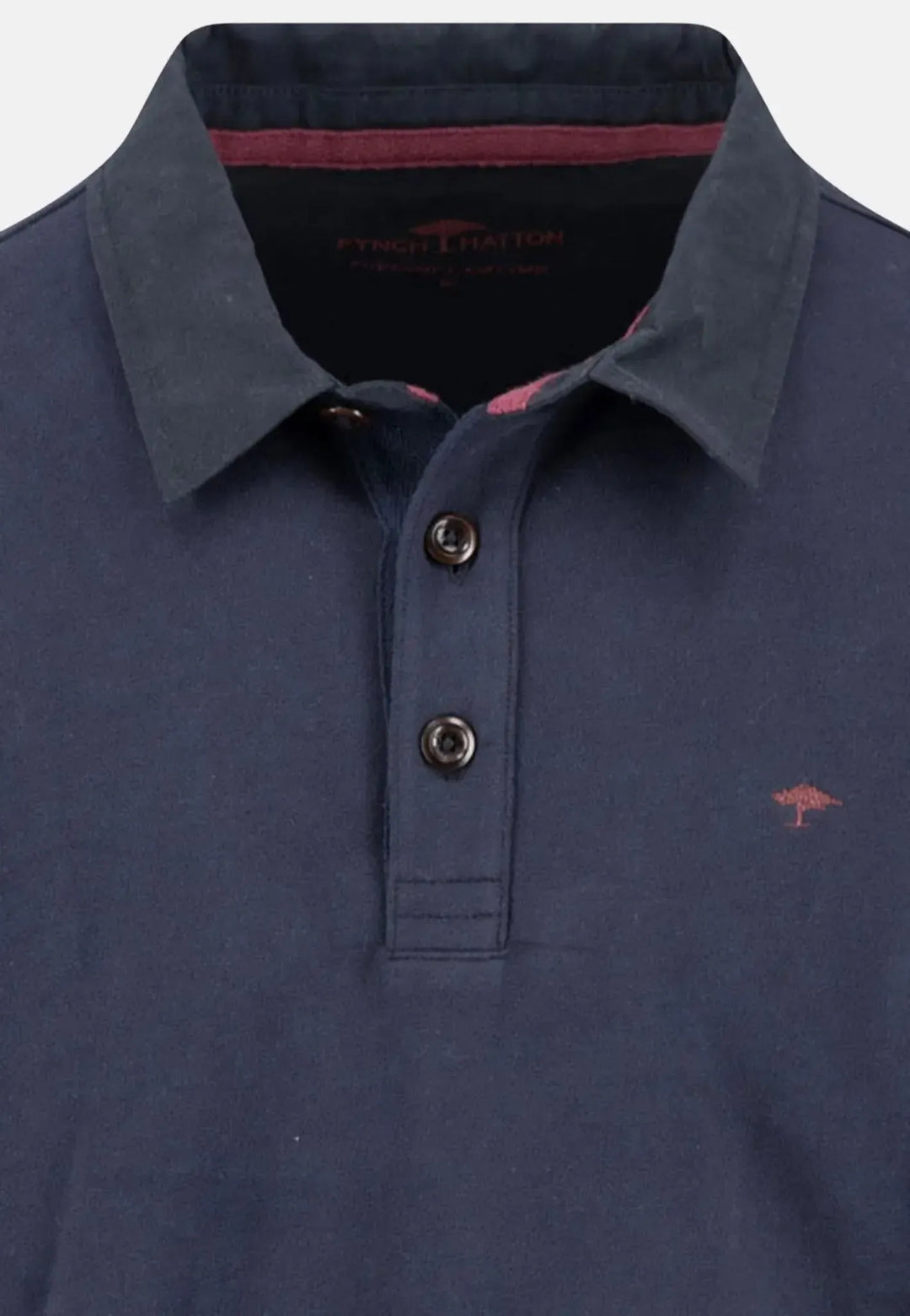 fynch-hatton-Rugby Collar Sweat Navy