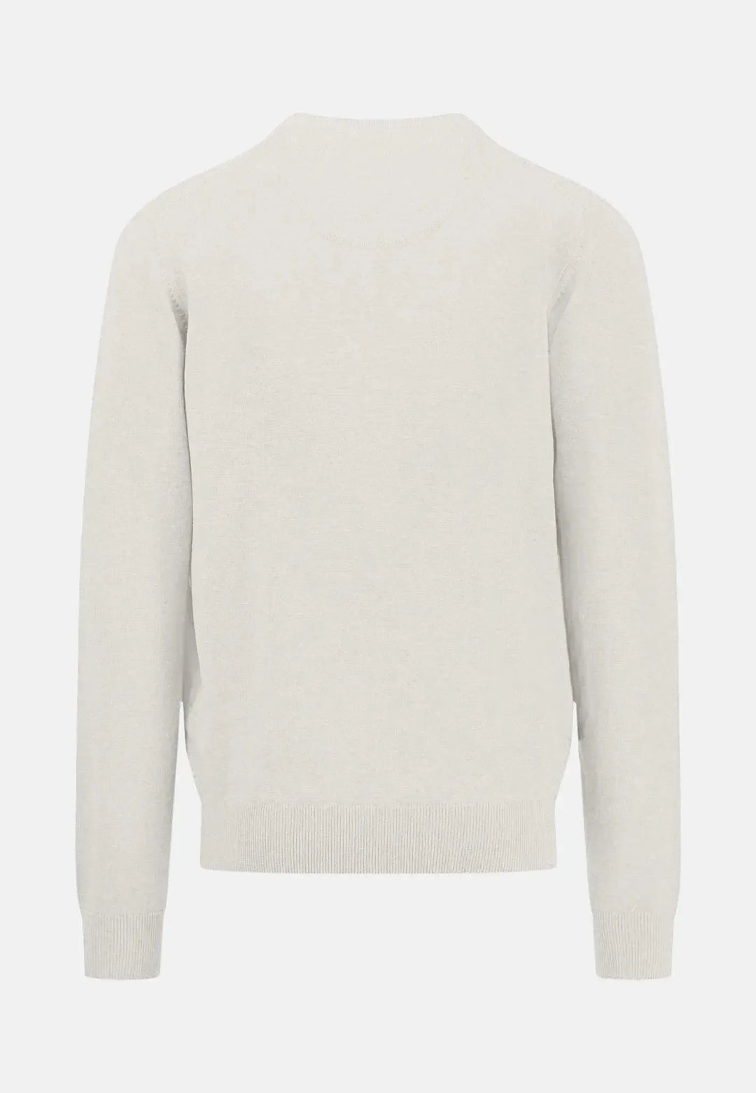 fynch-hatton-SUPERFINE V-NECK COTTON KNIT WINTER WHITE