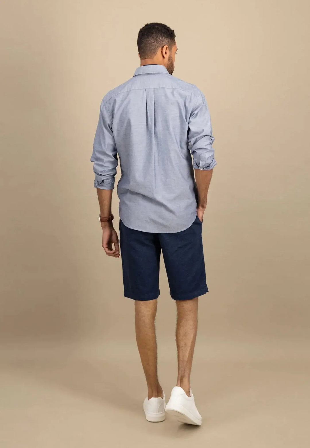 fynch-hatton-Seasonal Oxford Shirt Navy