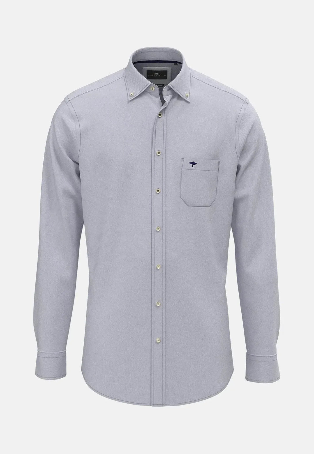 fynch-hatton-Seasonal Oxford Shirt Navy
