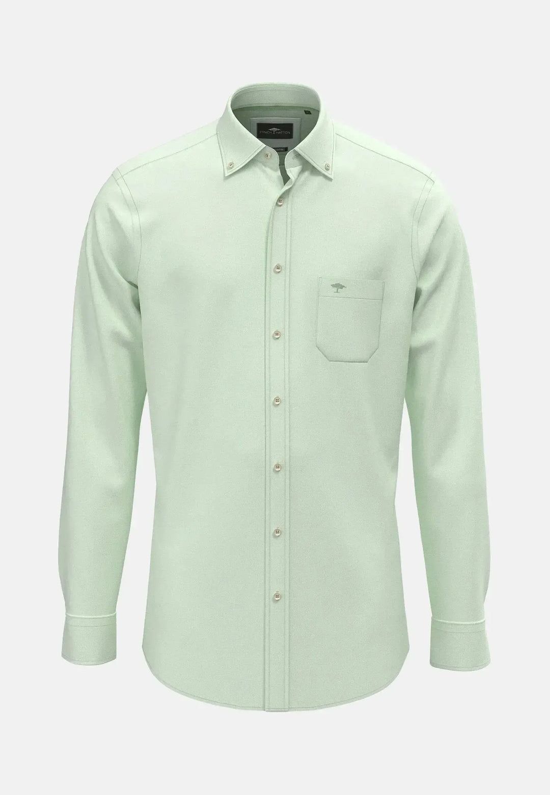 fynch-hatton-Seasonal Oxford Shirt Turf Green