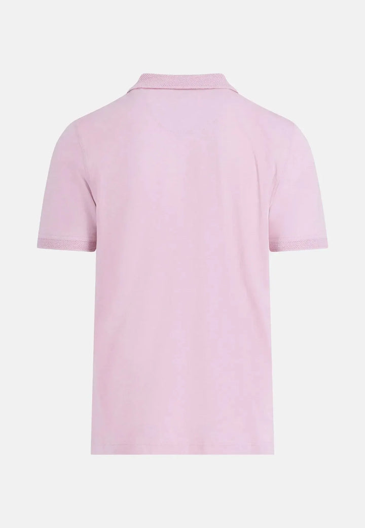 fynch-hatton-Slub Cotton Polo Shirt Light Peony