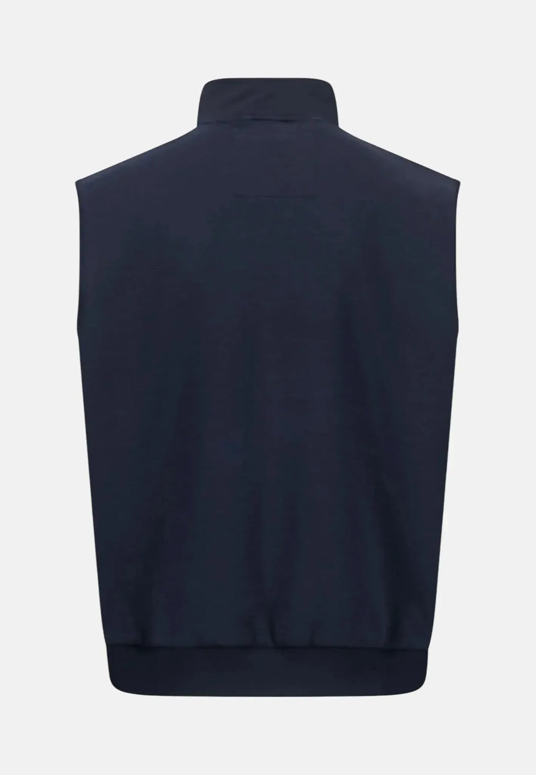 fynch-hatton-Stand Collar Hybrid Gilet Dark Navy