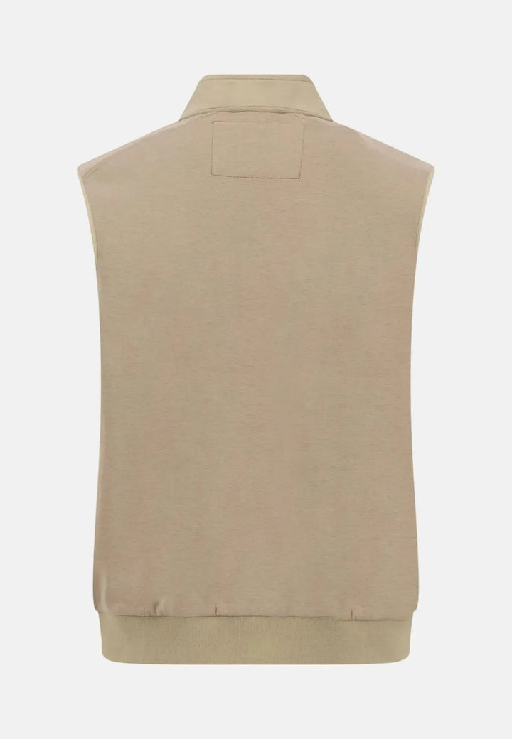 fynch-hatton-Stand Collar Hybrid Gilet Pistachio