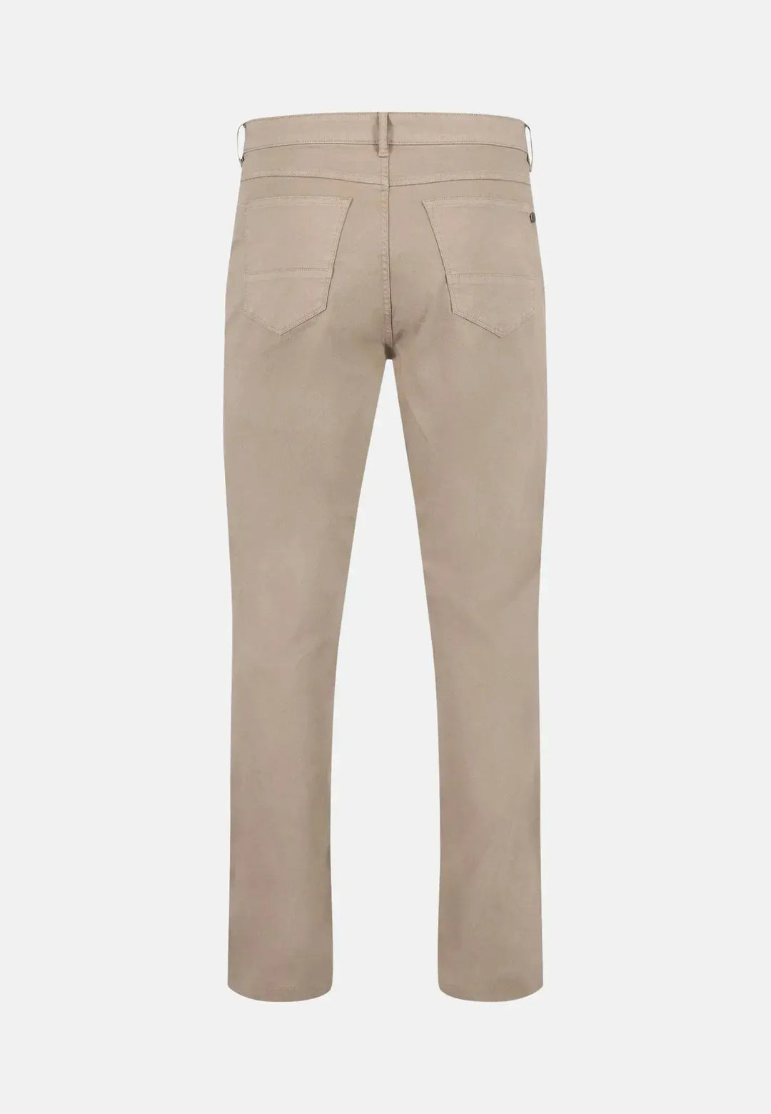 fynch-hatton-Stretch Cotton Straight Leg Chinos Beige