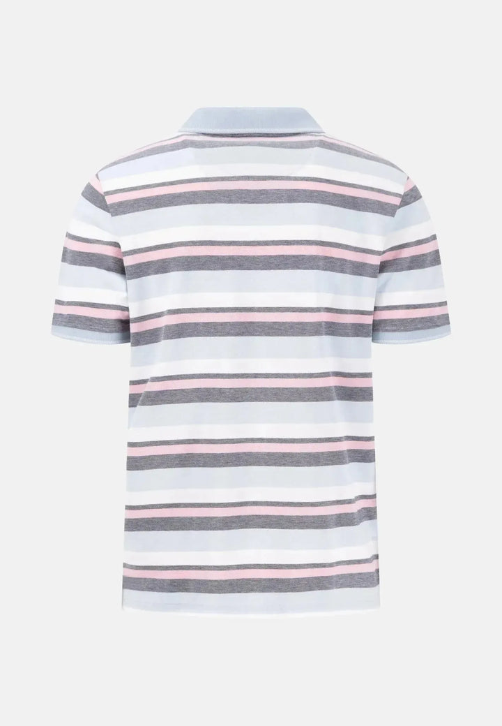 fynch-hatton-Striped Casual Fit Polo Shirt Summer Breeze