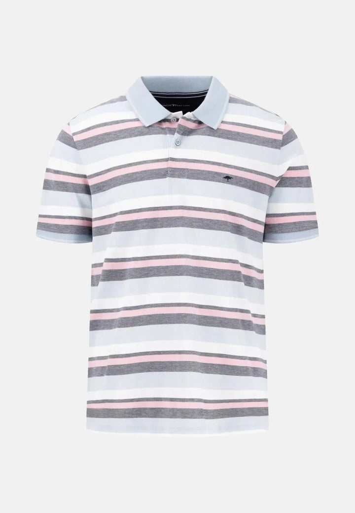fynch-hatton-Striped Casual Fit Polo Shirt Summer Breeze