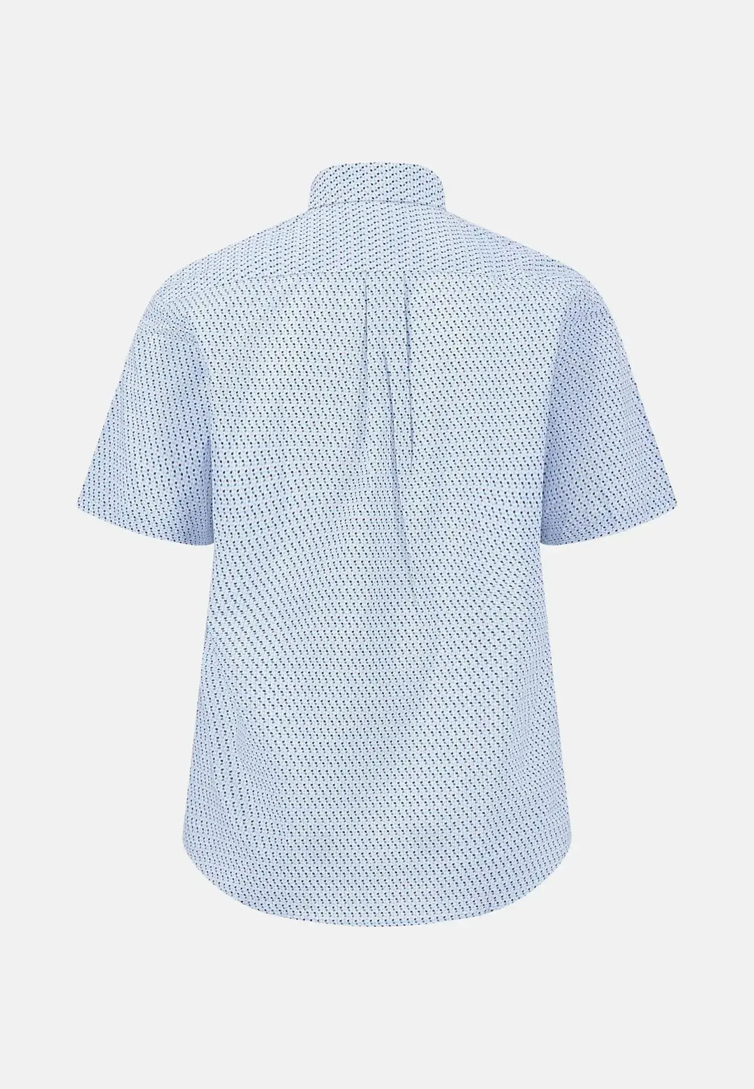 fynch-hatton-Summer Poplin Print Short Sleeved Shirt Light Peony