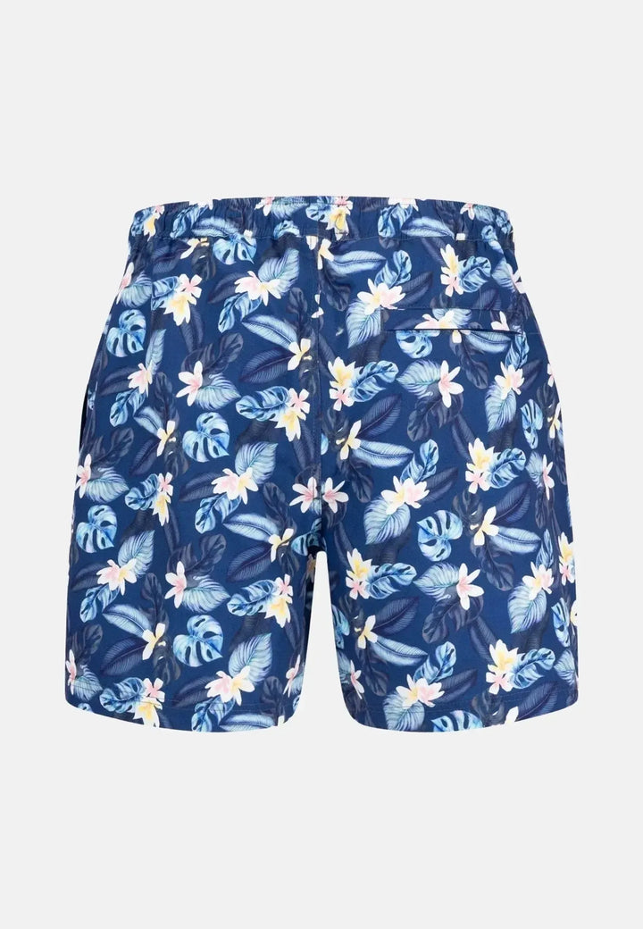 fynch-hatton-Summer Print Swim Shorts Navy