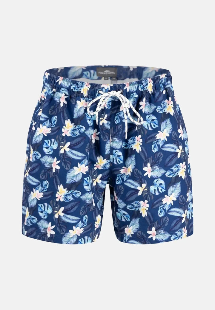 fynch-hatton-Summer Print Swim Shorts Navy