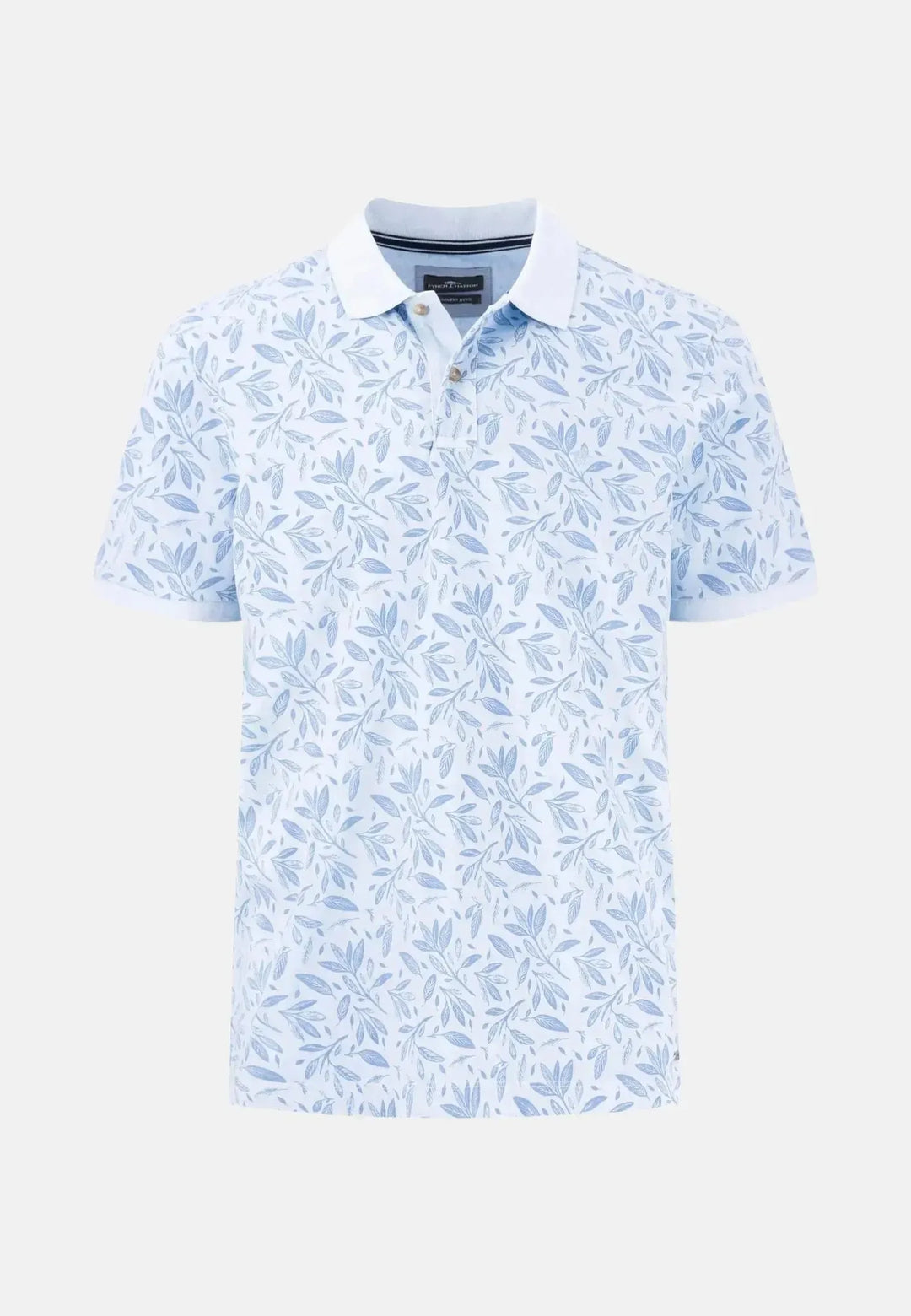 fynch-hatton-Sunfaded Floral Polo Shirt Summer Breeze