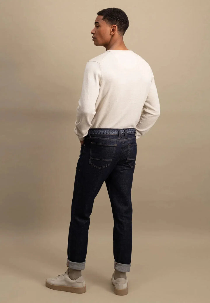 fynch-hatton-Superfine Cotton Crewneck Knit New Off White