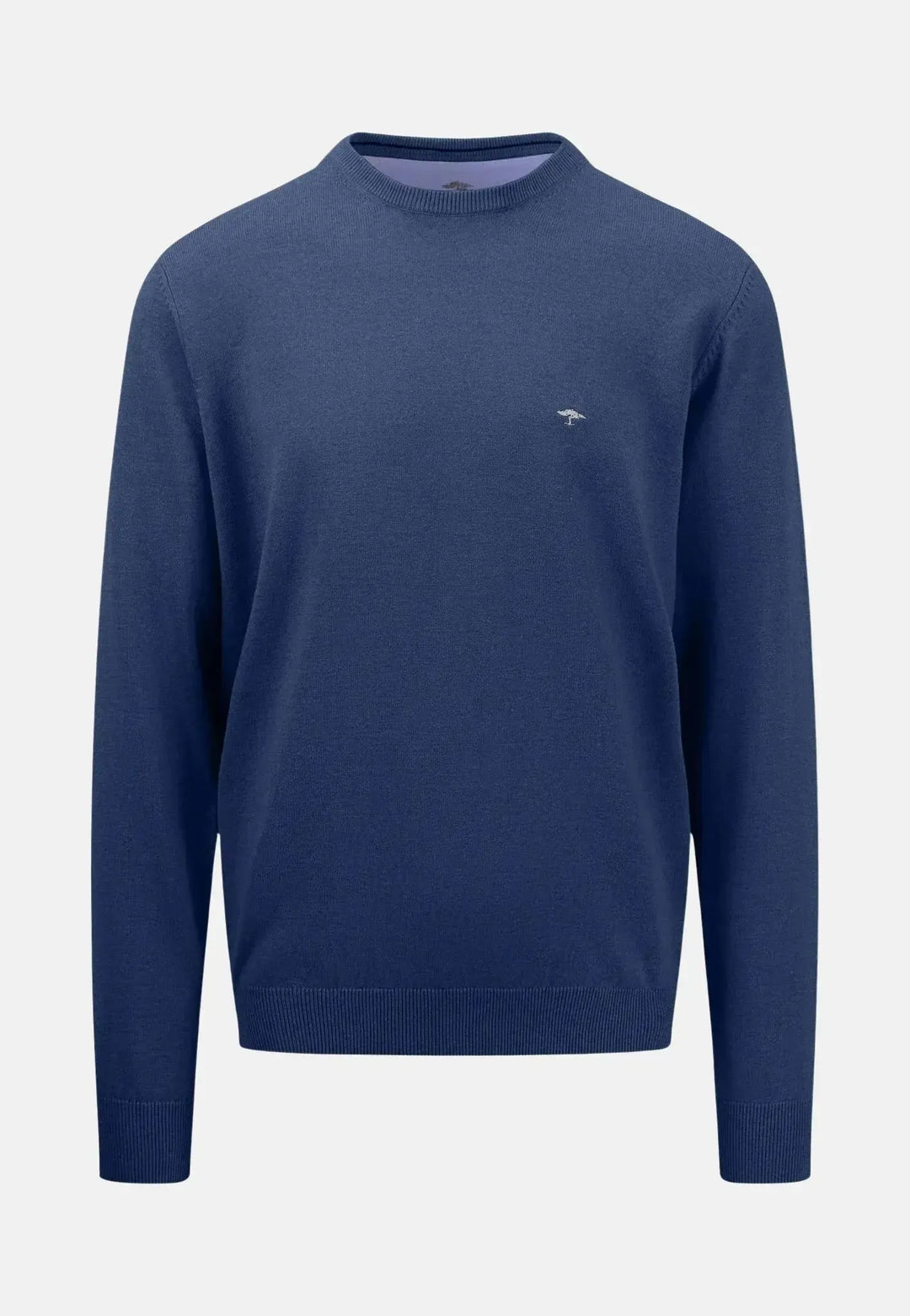 fynch-hatton-Superfine Cotton Crewneck Knit Night