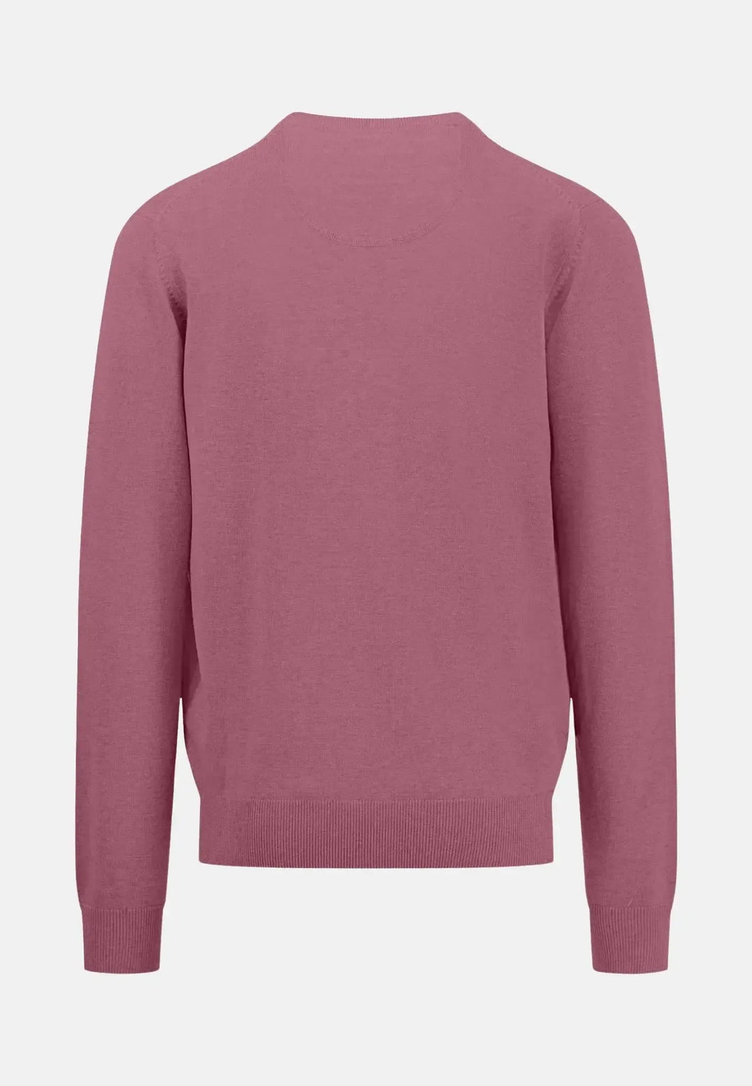 fynch-hatton-Superfine V-Neck Cotton Knit Pale Blush