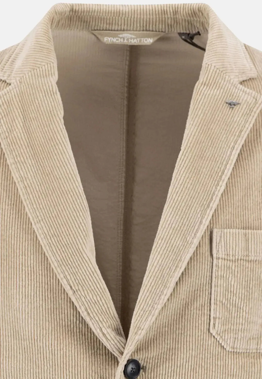 fynch-hatton-Unstructured Corduroy Blazer Beige