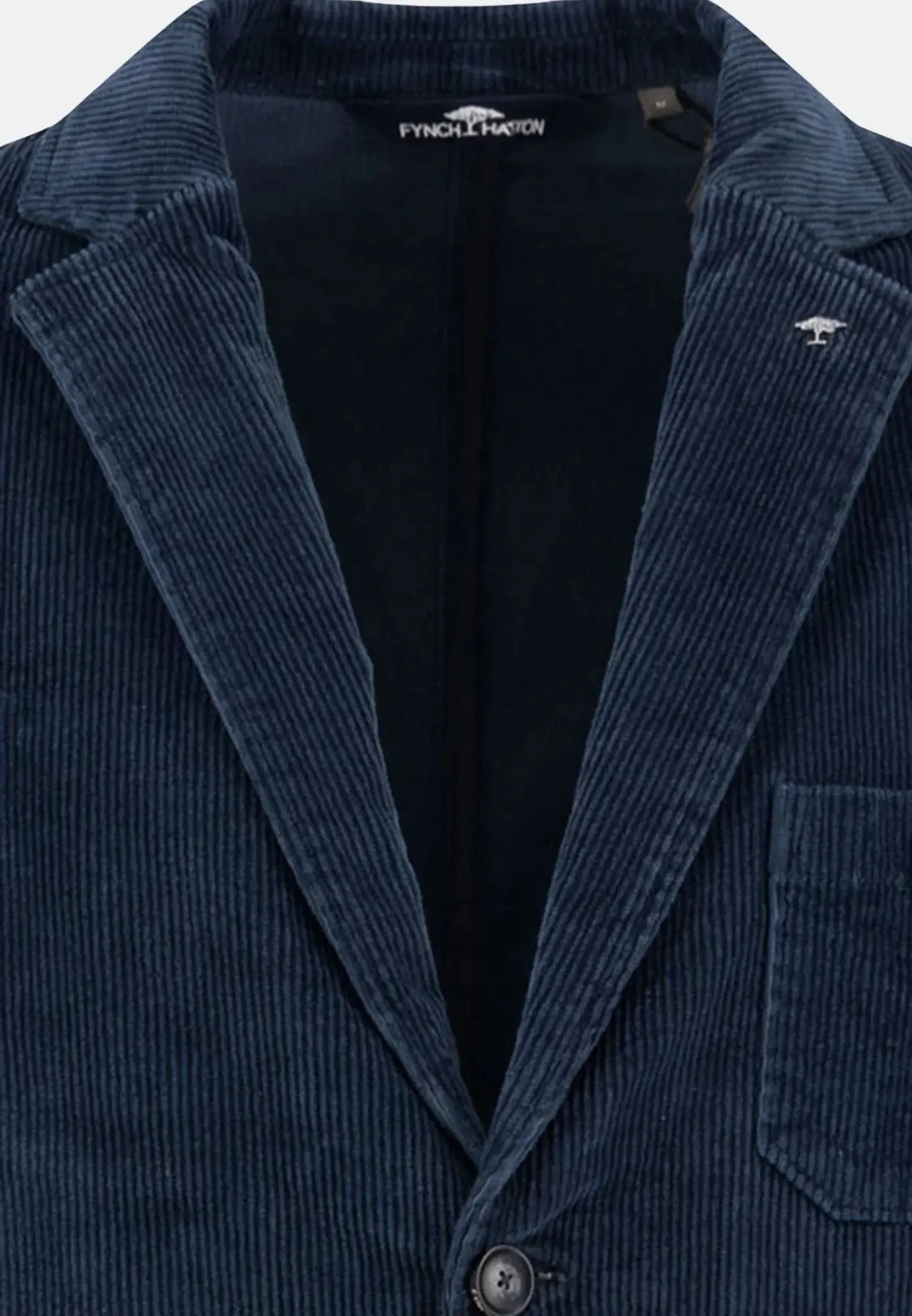 fynch-hatton-Unstructured Corduroy Blazer Dark Navy