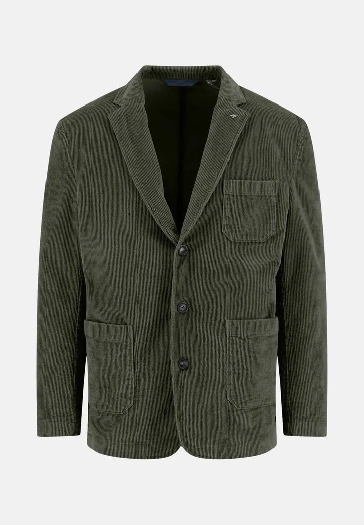fynch-hatton-Unstructured Corduroy Blazer Dusty Forest