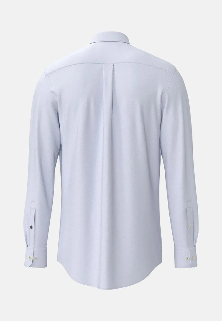 fynch-hatton-Washed Oxford Kent Collar Shirt Crystal Blue