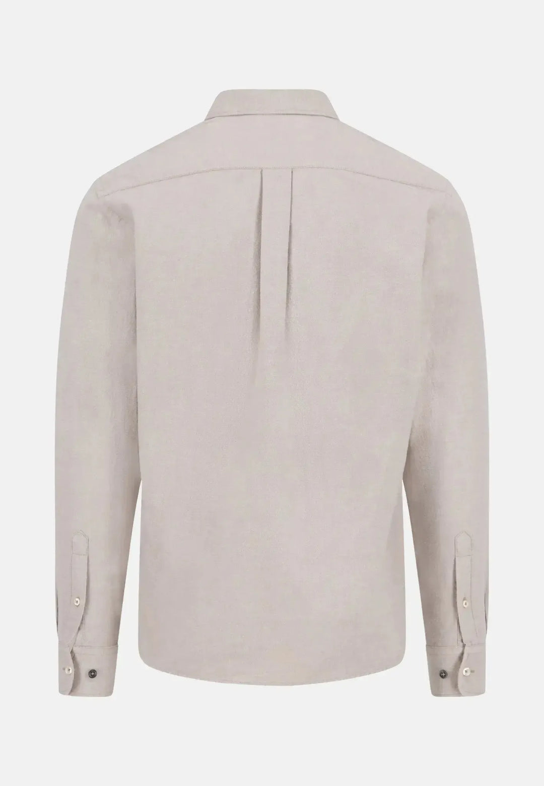 fynch-hatton-Winter Solid Button Down Shirt Taupe