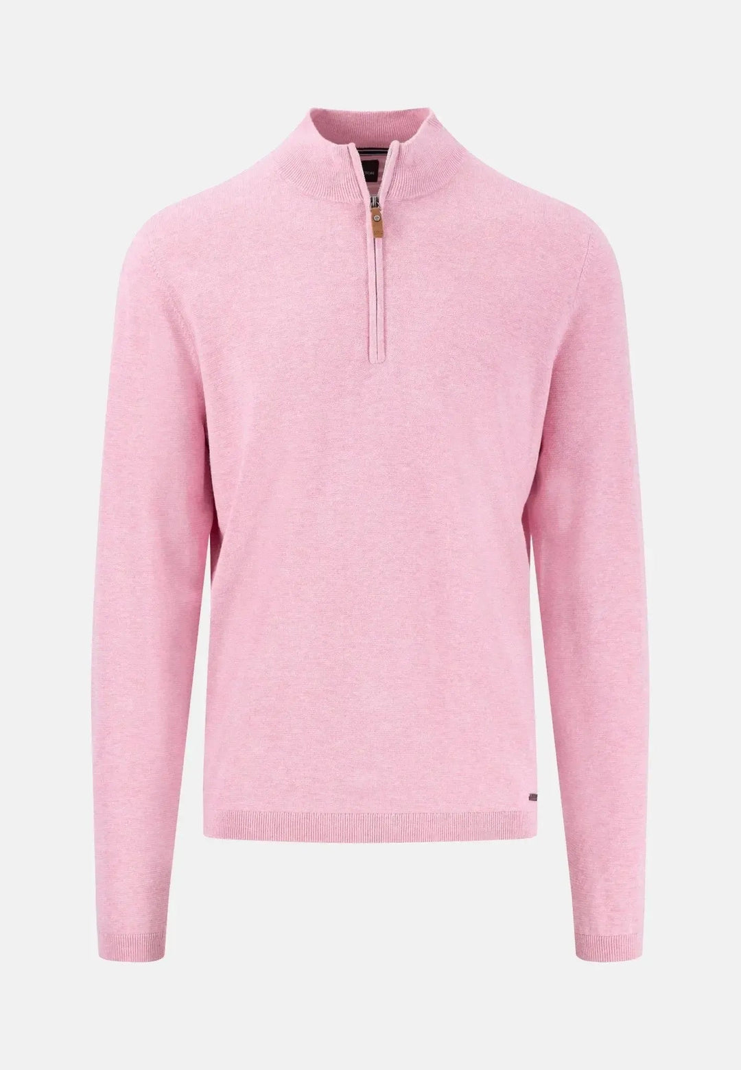 Fynch - Hatton Air Cotton 1/4 Zip Knit Peony 1502316-461-S