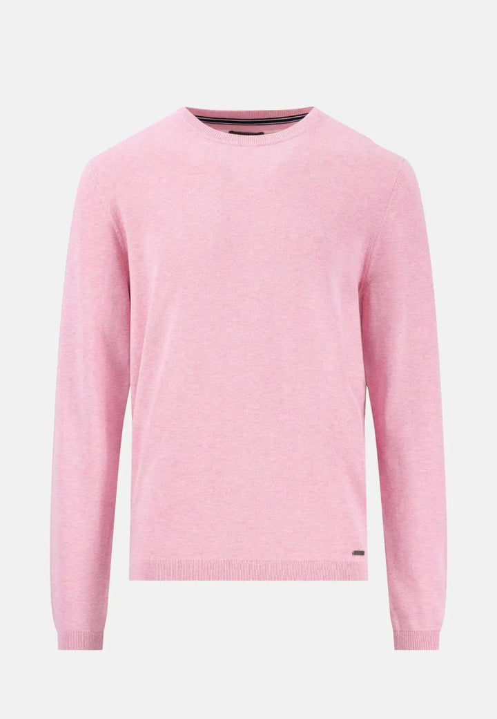 Fynch - Hatton Air Cotton Crewneck Knit Peony 1502314-461-S