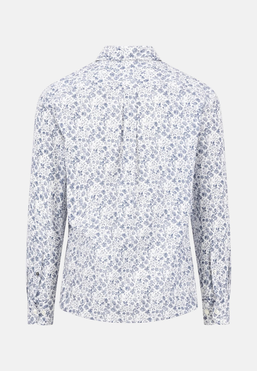 Fynch - Hatton All - Over Floral Print Button Down Shirt Horizon - 16036110-655-M - fynch - hatton.co.uk