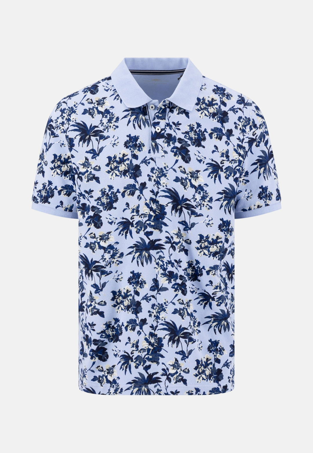 Fynch - Hatton All Over Print Floral Polo Shirt New Breeze - 16031308-653-M - fynch - hatton.co.uk