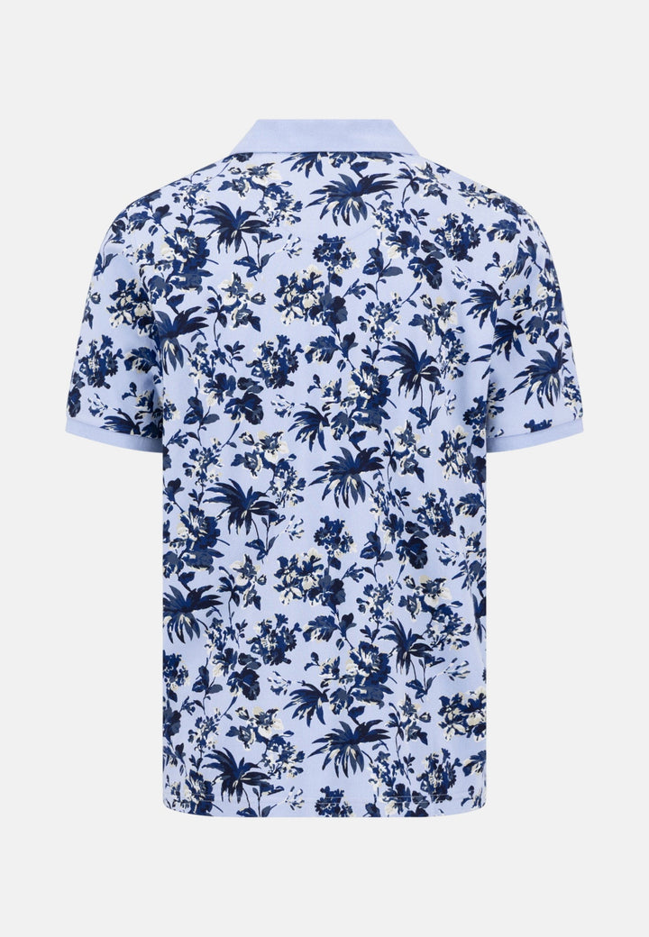 Fynch - Hatton All Over Print Floral Polo Shirt New Breeze - 16031308-653-M - fynch - hatton.co.uk