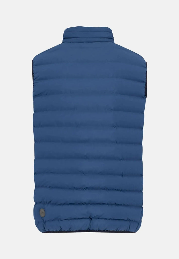 Fynch - Hatton Basic Light Weight Gilet Misty Blue - 15092601-638-S - fynch - hatton.co.uk