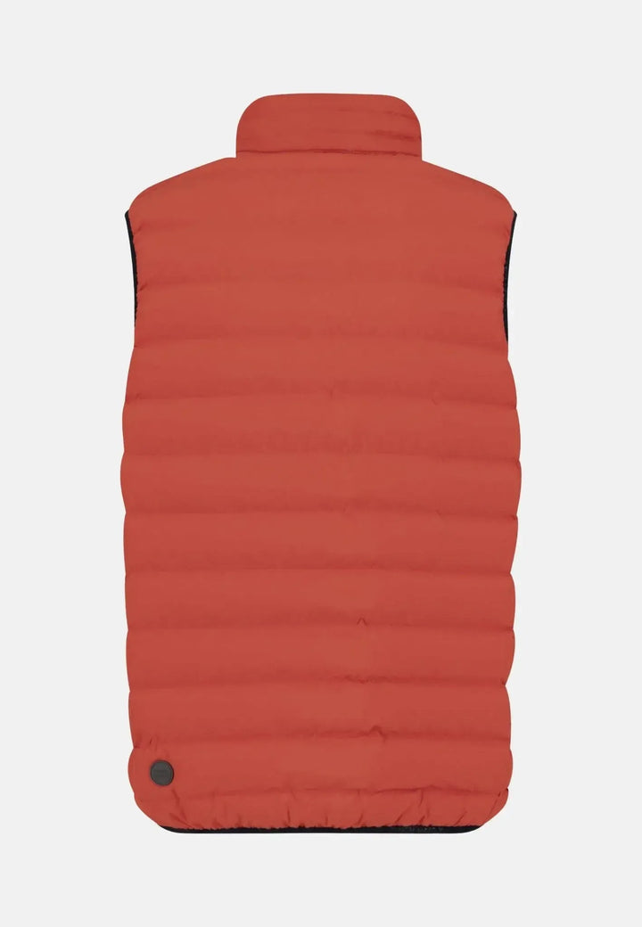 Fynch - Hatton Basic Light Weight Gilet Spicy Red - 15092601-369-S - fynch - hatton.co.uk