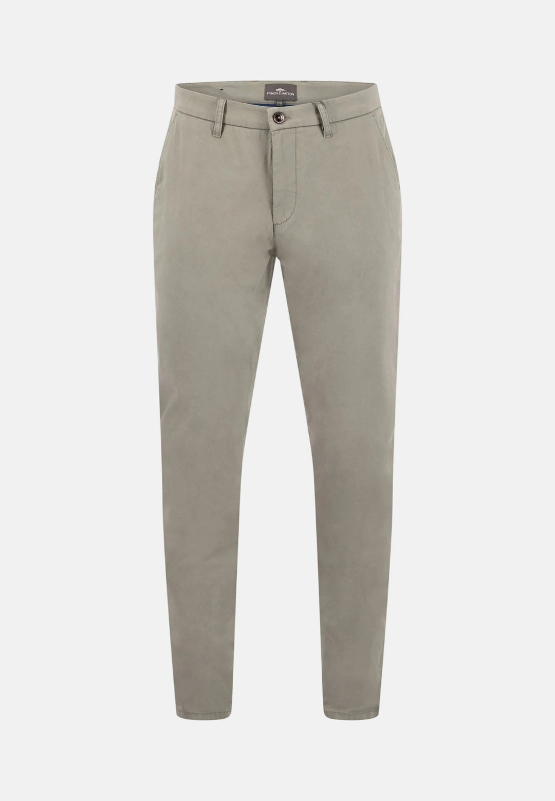 Fynch - Hatton Basic Stretch Cotton Chinos Khaki - 16132803-743-32-32 - fynch - hatton.co.uk